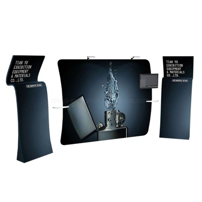 Luxus-Aluminium-Spannungs-Gewebe-Anzeige Quick Install Indoor Messestand Kiosk