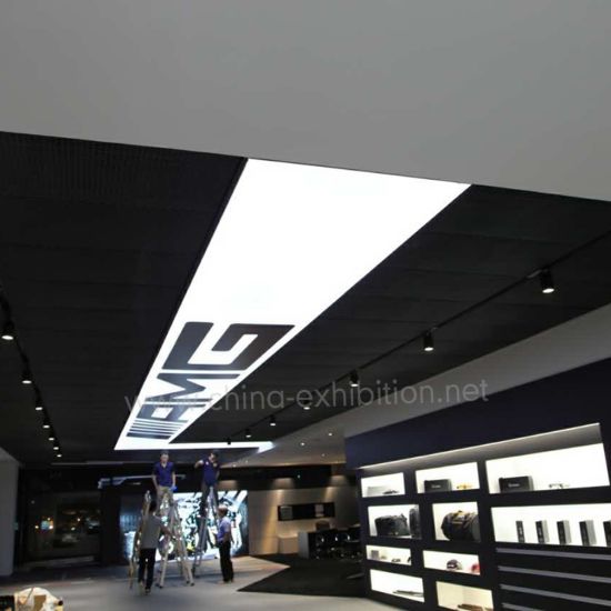 Jede Form Luxury Store LED Billboard Aluminium Stoff Textile Light Box Customized