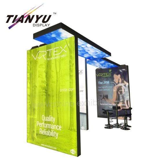 Tragbare Custom & Design Reihen LED Lighting Exhibition Booth-System
