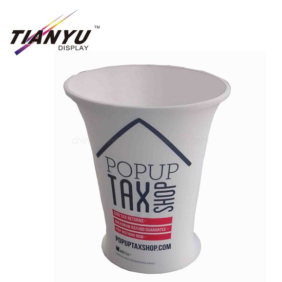 Tianyu Customized High Tension Fabric Kreis Kulisse Anzeige